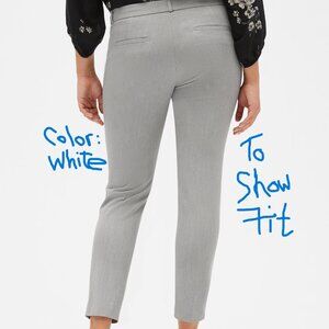 Banana Republic NWT Sloan Slim Ankle pants Size 14P White